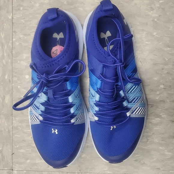 Under Armour Shoes - Blue and white Under Armour sneakers